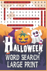 Halloween Word Search Large Print