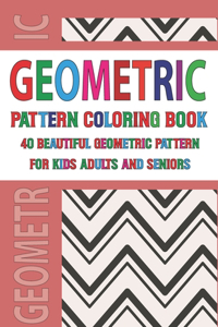 Geometric Pattern Coloring Book For Adults Seniors and Kids