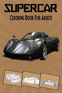 SuperCar Coloring Book For Adults