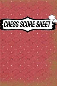 Chess Score Sheet