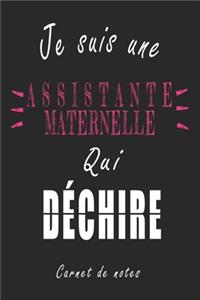 Je Suis une Assistante maternelle qui Déchire Carnet de notes