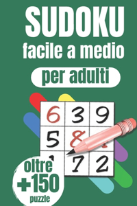 Libro del Sudoku per adulti facile a medio