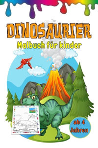 Dinosaurier Malbuch für Kinder ab 4 Jahren