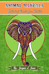 Animal Mandala Coloring Book for Adults