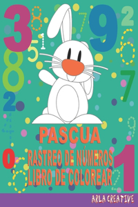Pascua Rastreo de Números Libro de Colorear