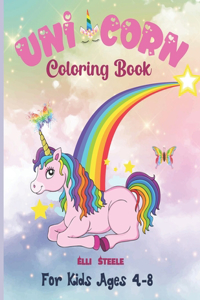 Unicorn Coloring Book for Kids Ages 4-8