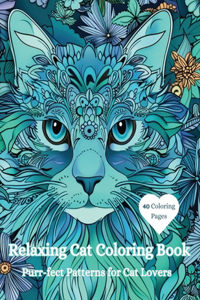 Relaxing Cat Coloring Book