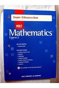 Chap Res Bk 10 W/ANS Holt Math CS 2 2007