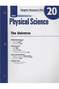Holt Science Spectrum Physical Science Chapter 20 Resource File: The Universe