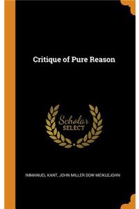 Critique of Pure Reason