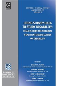 Using Survey Data to Study Disability
