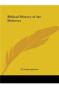 Biblical History of the Hebrews