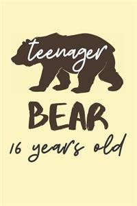 Teenager Bear 16 Years Old