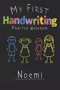 My first Handwriting Practice Workbook Noemi
