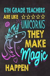 6th Grade Teachers are like Unicorns They make Magic Happen