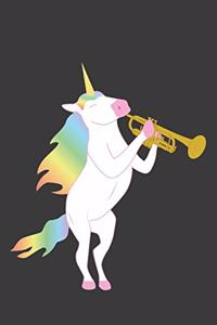 Einhorn spielt Trompete