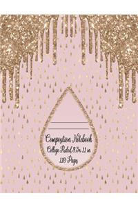 Composition Notebook College Ruled 8.5 x 11 in 110 Pages