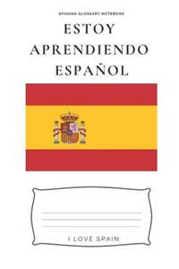 Spanish glossary notebook