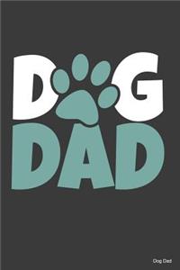 Dog Dad: 100 Pages from graphpaper 5x5 Large Big 6 x 9 for dog lover, dog moms and dads, school boys, girls, kids and pupils