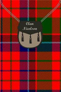 Clan Nicolson Tartan Journal/Notebook