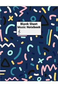 Blank Sheet Music Notebook