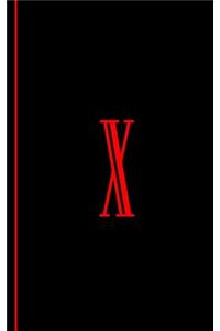 Monogram Letter X Journal