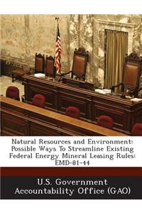 Natural Resources and Environment