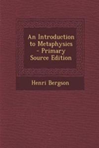 An Introduction to Metaphysics