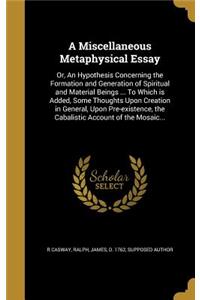 A Miscellaneous Metaphysical Essay