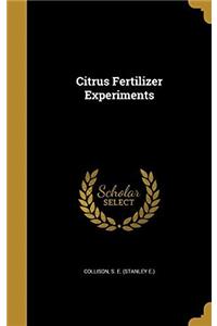 Citrus Fertilizer Experiments