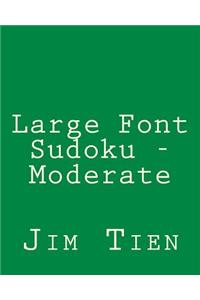 Large Font Sudoku - Moderate