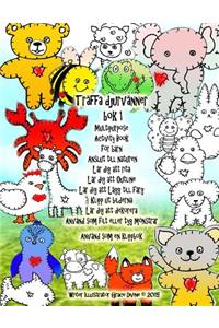 Träffa djurvänner bok 1 Multipurpose Activity Book för barn Anslut till naturen Lär dig att rita Lär dig att Outline Lär dig att Lägg till färg Klipp ut bilderna Lär dig att dekorera Använd som filt eller tyg mönstrar Använd som en klippbok