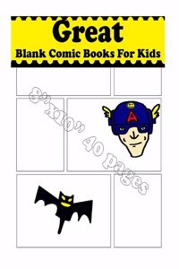 Great Blank Comic Books For Kids