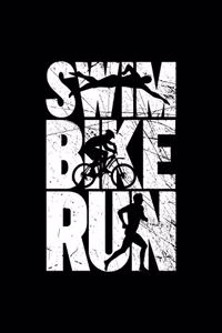 SWIM BIKE RUN TRIATHLON Notizbuch