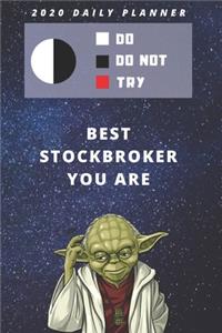 2020 Daily Planner For Work - Best Gift For Stockbroker - Funny Yoda Quote Appointment Book - Day Planning Agenda Notebook - Great Present For Trading Goals
