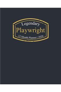 Legendary Playwright, 12 Month Planner 2020