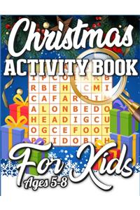 Christmas Activity Book For Kids Ages 5-8