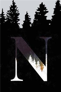Bullet Journal with Monogram Letter N