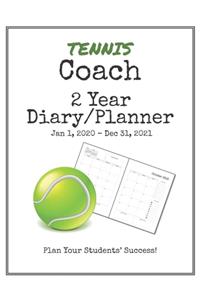 Tennis Coach 2020-2021 Diary Planner