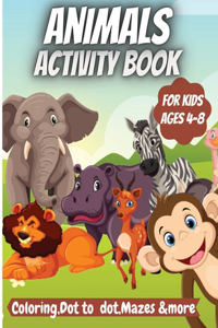 Animals Activity Book For Kids