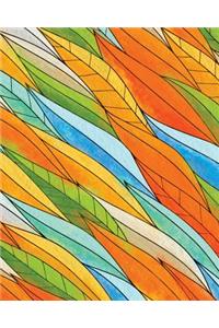 Abstract Autumn Leaves Notebook