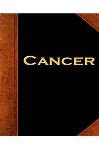Cancer Zodiac Horoscope Vintage School Composition Book 130 Pages