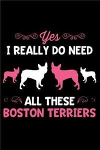 Yes I Really Do Need All These Boston Terriers