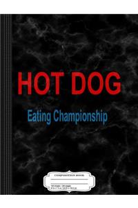 Retro County Fair Hot Dog Eating Championship Composition Notebook