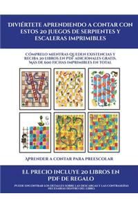 Aprender a contar para preescolar (Diviértete aprendiendo a contar con estos 20 juegos de serpientes y escaleras imprimibles)