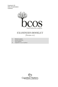 Bcos Cognitive Screen