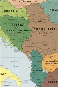 Modern Map of the Balkan Nations in Europe Journal
