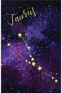 Journal Notebook Zodiac Sign Taurus Constellation