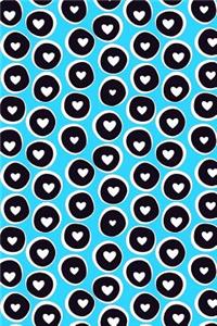 Journal Notebook Hearts in Circles Pattern 2