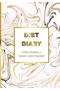 Diet Diary Food Journal & Weight Loss Tracker